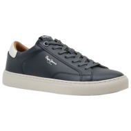  pepe jeans joe basic sneakers ανδρικά παπούτσια pms00048-595 μπλέ