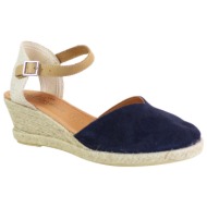 εσπαντρίγιες mediτerrarea γυναικεία   61243102 serraje 20205 μπλέ δέρμα καστόρι