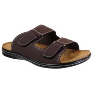  βagiota shoes ανδρικές παντόφλες 19788-33 καφέ