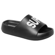  superdry γυναιεία παπούτσια παντόφλες sole sliders txs24225 μαύρο