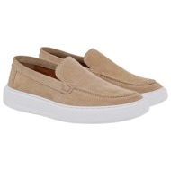  renato garini ανδρικά παπούτσια loafers 62v-756 μπέζ καστόρι u562v7562585
