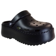  superdry γυναιεία παπούτσια παντόφλες σαμπό pura moqs txs2442 μαύρο