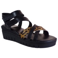  commanchero γυναικεία πέδιλα 51326-721 μαύρο δέρμα