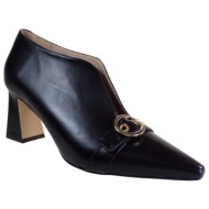  fardoulis shoes γυναικεία παπούτσια γόβες αστραγάλου 7708-38 μαύρο δέρμα