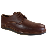  softies ανδρικά παπούτσια 6971 καφέ δέρμα