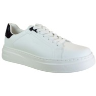  renato garini ανδρικά παπούτσια sneakers 700-117 λευκό μαύρο κροκό v5700117375