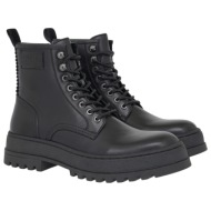  lorenzo russo ανδρικά μποτάκια αρβυλάκια 62v-012 μαύρο δέρμα v562v0123002