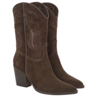  tsakiris mallas shoes γυναικεία μπότα δερμάτινη 100-527 καφέ καστόρι v31005274504