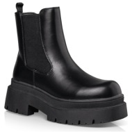  envie shoes γυναικεία mποτάκια chunky chelsea boots e12-22153-34 μαύρο