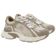  renato garini γυναικεία παπούτσια sneakers 352-19r μπέζ λευκό w119r3522263