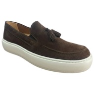  commanchero ανδρικά παπούτσια μοκασίνια 72396-422 καφέ δέρμα