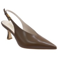  fardoulis shoes γυναικεία παπούτσια γόβες 738-122 καφέ δέρμα