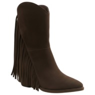  tsakiris mallas shoes γυναικεία μποτάκι δερμάτινη 100-775 καφέ καστόρι v31007724504