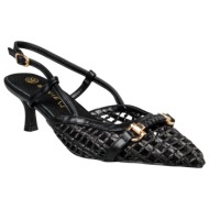  envie shoes γυναικείες παπούτσια γόβες slingback e84-23414-34 μαύρο