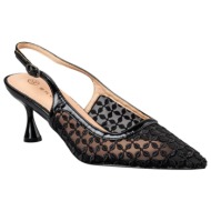  envie shoes γυναικείες παπούτσια γόβες slingback e84-23426-34 μαύρο
