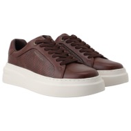  renato garini ανδρικά παπούτσια sneakers 700-033 ταμπά σκούρο πλεκτό w570003332j2