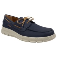  commanchero ανδρικά παπούτσια μοκασίνια 72464-227 μπλέ δέρμα