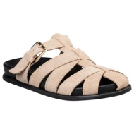  envie shoes γυναικεία παπούτσια παντόφλες clogs e23-23125-36 μπέζ