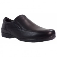  member shoes ανδρικά παπούτσια τr-03 μαύρο δέρμα