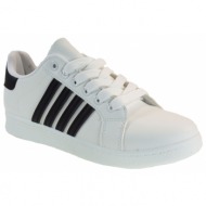  bagiota shoes γυναικεία παπούτσια sneakers αθλητικά mg105 λευκό-μαύρο
