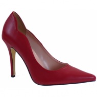  alessandra paggioti γυναικεία παπούτσια γόβες 89122 κόκκινο ματ