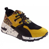  bagiota shoes γυναικεία παπούτσια sneakers αθλητικά h8956 κίτρινο