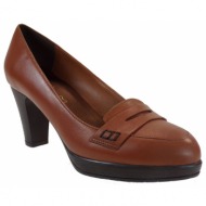  katia shoes (anneto) γυναικεία παπούτσια γόβες κ42-5098 ταμπά δέρμα