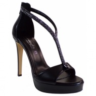  fardoulis shoes γυναικεία παπούτσια πέδιλα 916-63λ μαύρο δέρμα