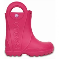  παιδικες γαλοτσες crocs handle it rain 12803-6x0 candy pink fuchsia