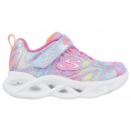  παιδικα αθλητικα skechers twisty brights dazzle flash με φωτακια 302305n lvmt pink