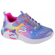  παιδικα αθλητικα παπουτσια skechers unicorn dreams με φωτακια 302311l blmt lilac