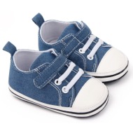  βρεφικα παπουτσια αγκαλιας childrenland sneakers blue jean navy