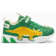  παιδικα sneakers bull boys triceratopo al4510 ve40 με φωτακια green
