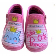  mini max παιδικες παντοφλες cute princess g-hello pink