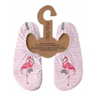  slipstop αντιολισθητικά παιδικά παντοφλάκια flamingo - ροζ