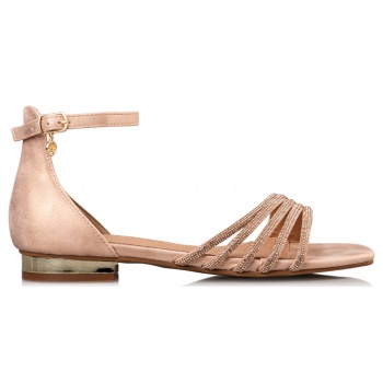 crystal embellished flat sandals σε προσφορά