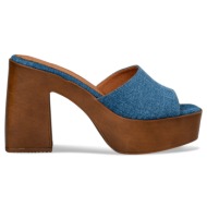 mules platform heel 