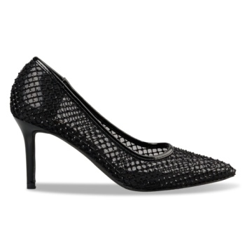 embellished fishnet pumps