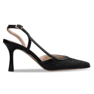  raffia-effect slingback pumps