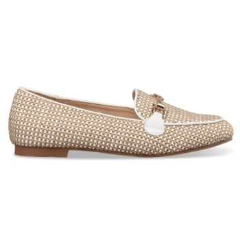 raffia-effect loafers σε προσφορά