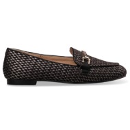  raffia-effect loafers