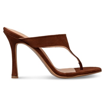 high heel thong mules