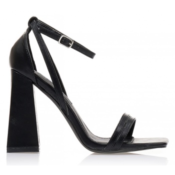 πέδιλα μαύρα δερματίνη με πολλαπλά σε προσφορά