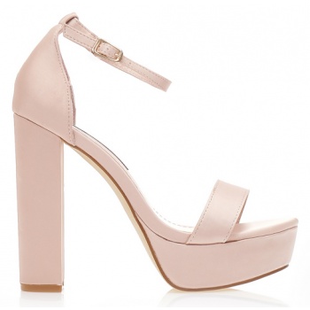 πέδιλα nude σατέν με φιάπα nude σε προσφορά