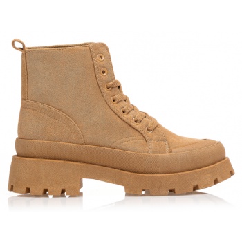 αρβυλάκια κάμελ σουέτ με κορδόνια καμελ σε προσφορά