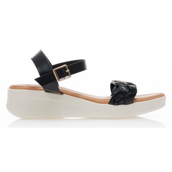 σανδάλια μαύρα δερματίνη με φάσα από σε προσφορά