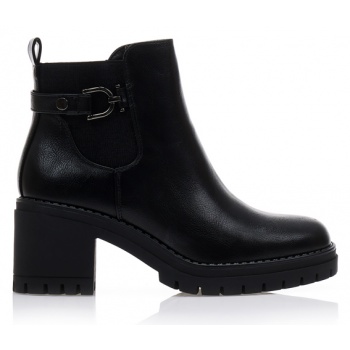 μποτάκια μαύρα δερματίνη με λάστιχο και σε προσφορά