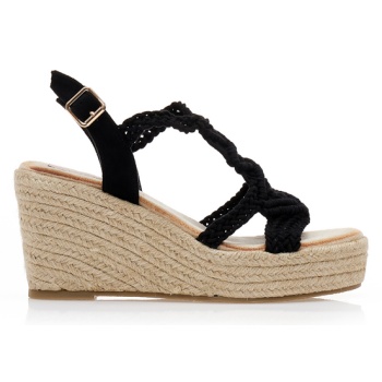 εσπαντρίγιες πλατφόρμες μαύρες σουέτ με σε προσφορά