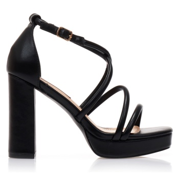 πέδιλα μαύρα δερματίνη με φιάπα και σε προσφορά