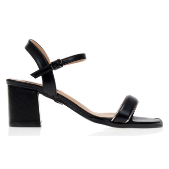 πέδιλα μαύρα δερματίνη με ασημί σε προσφορά